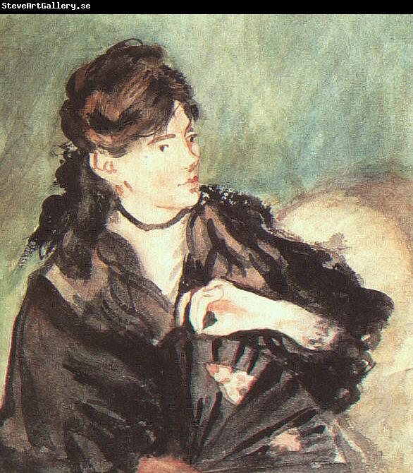 Edouard Manet Portrait of Berthe Morisot